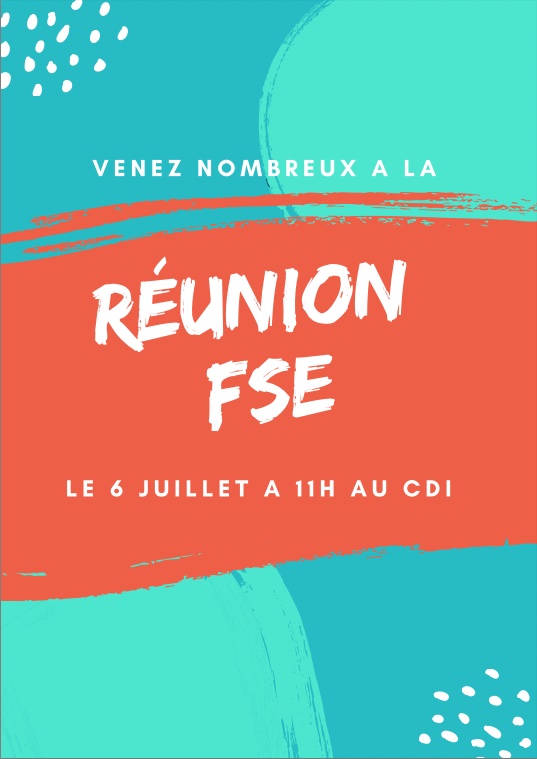 Réunion du FSE – 6 juillet 2022 à 11h